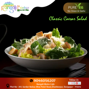 Rangoli Bistro is a renowned Pure Veg Restaurant in Durgapur, serving a variety of flavorful vegetarian dishes made with the freshest ingredients. Our menu blends traditional tastes with modern favorites to satisfy every palate. Experience delicious food and warm hospitality at Rangoli Bistro — where every meal is purely vegetarian and full of flavor.